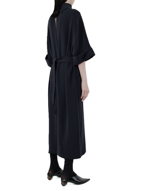 Abito lungo cinta Poker P.a.r.o.s.h. nero P.a.r.o.s.h. | POKER25D726070R013 NERO